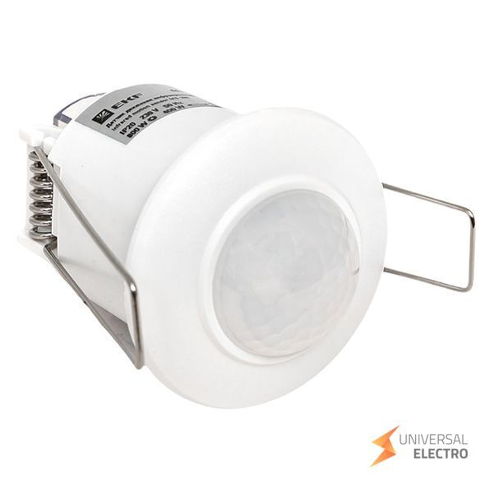 ИК датчик движения встраиваемый 800Вт 360гр, до 6м IP20 dd-ms-200 EKF