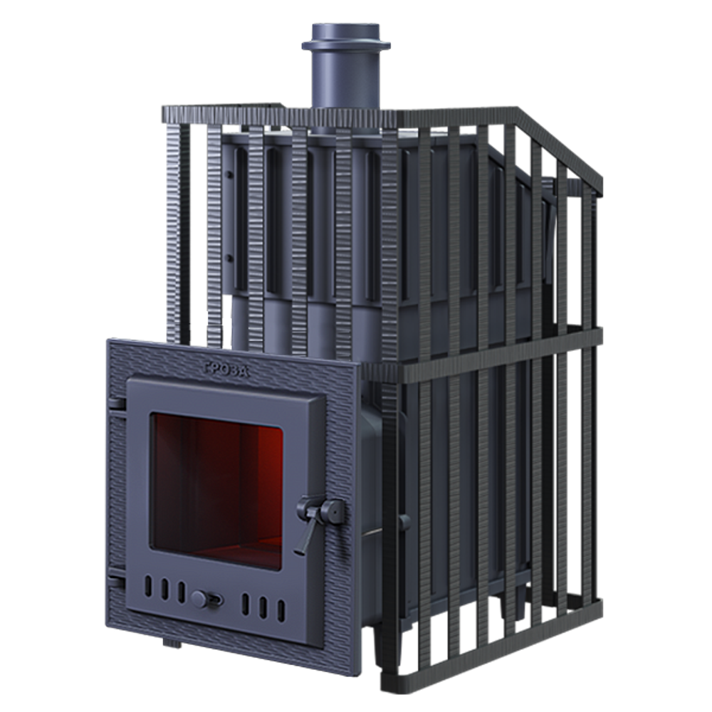 Чугунная печь для бани Гроза 24 (М) Ураган