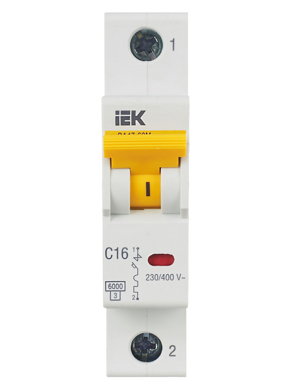 KARAT Автоматический выключатель ВА47-60M 1P C 16А 6кА IEK