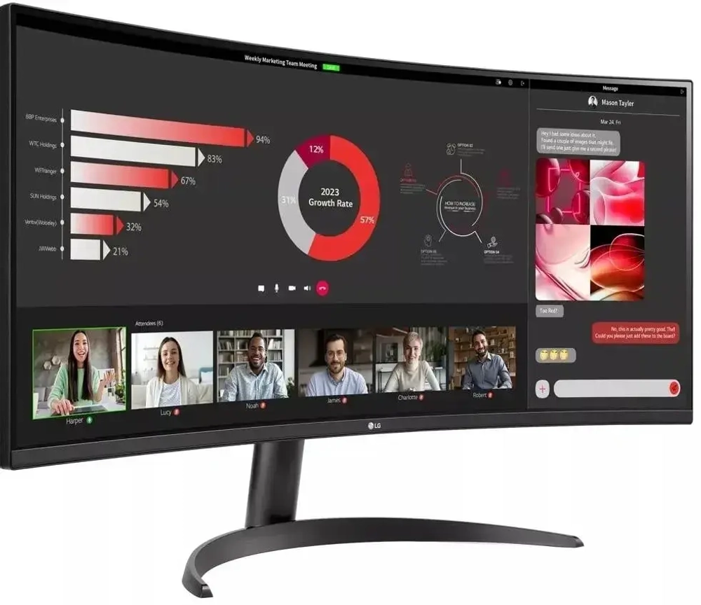 Монитор 34" LG 34WR50QK-B