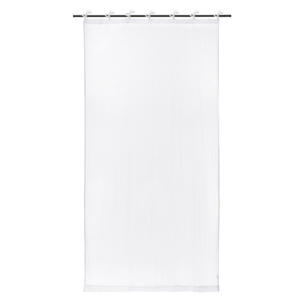 Тюль из хлопка белого цвета из коллекции Essential, 140х290 см