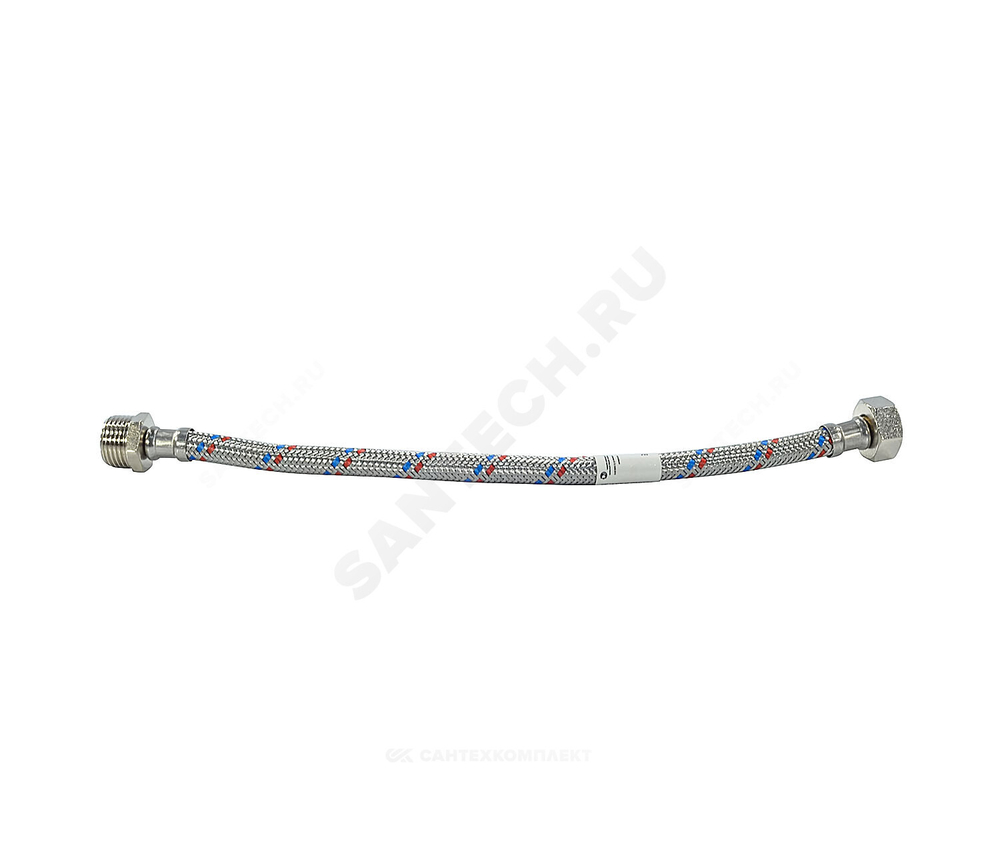 Подводка гибкая для воды нержавеющая оплетка 1/2" г-ш L=2м AQUALINE 01436