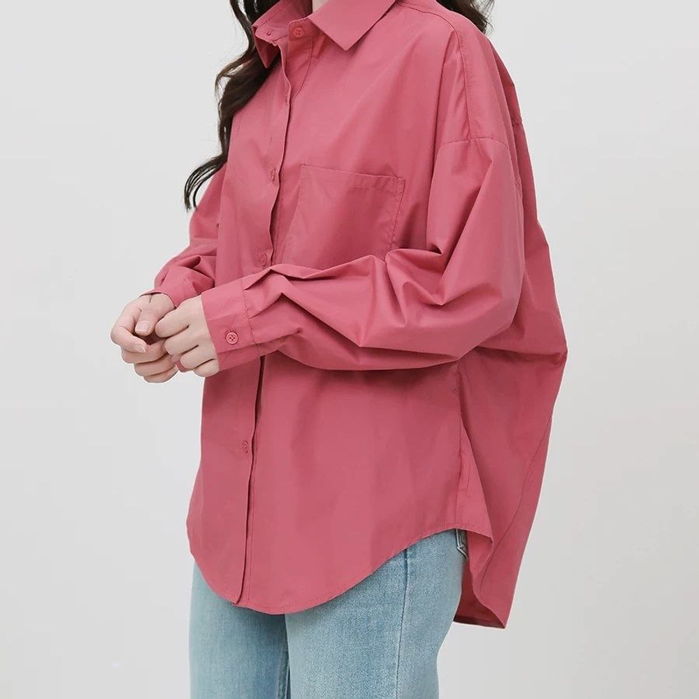 Женская рубашка оверсайз