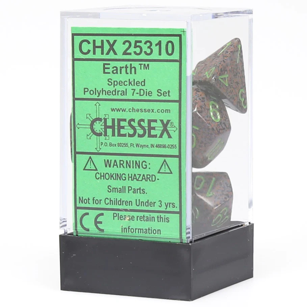 Chessex 7-dice set Earth