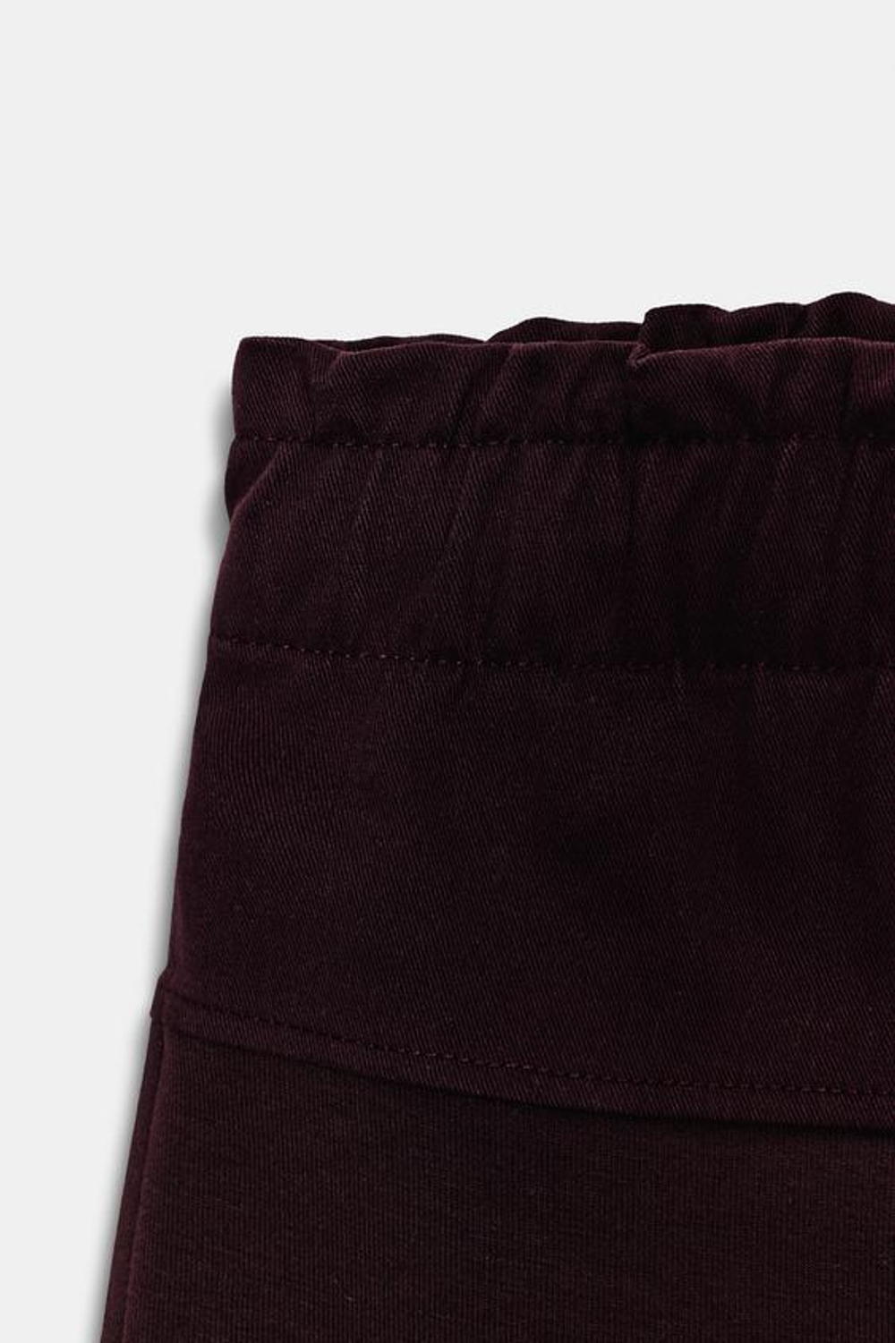 ZARA БРЮКИ КОМБИНИРОВАННЫЕ, ВИННЫЙ