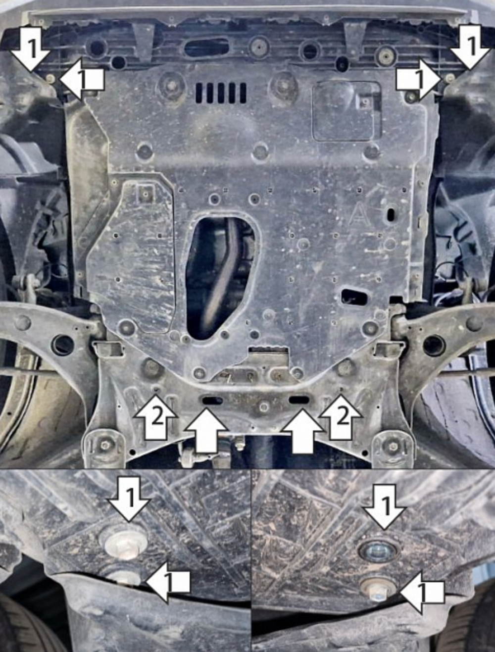 Защита двигателя для Toyota Raize; c 2019 г MOTODOR.72512