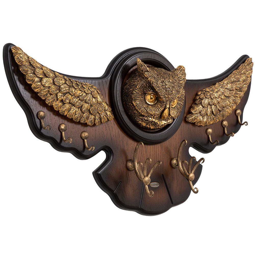 Вешалка настенная Bubo Орех Бронза