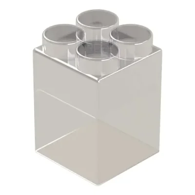 Элемент прозрачный высокий 9x9x15 см для конструктора 7,5"