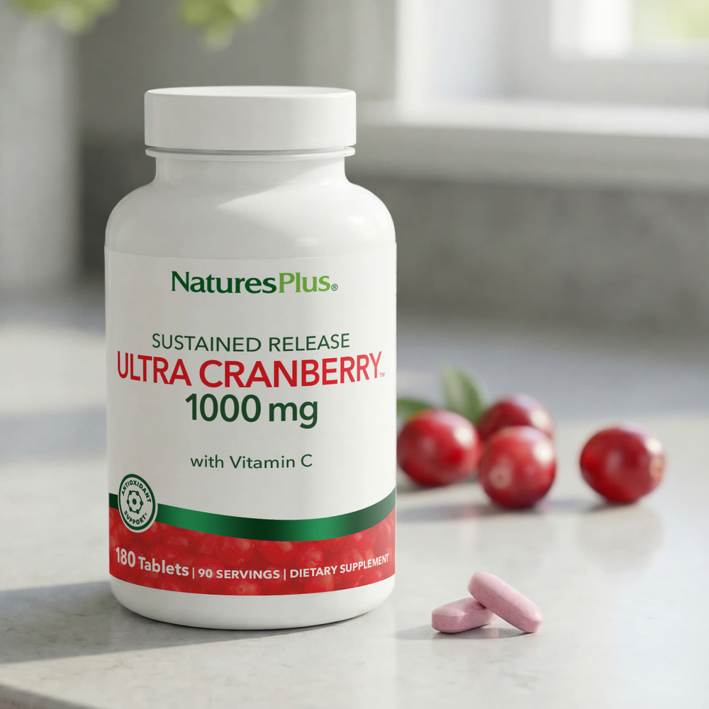 NaturesPlus, Ultra Cranberry™, таблетки с длительным высвобождением, 180 таблеток