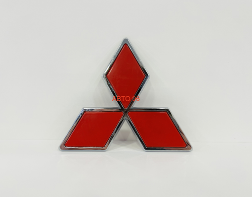 HH-100 / Логотип (шильдик, надпись, эмблема) "Mitsubishi" для крышки багажника / решетки радиатора / капота (1 шт.) Оптом