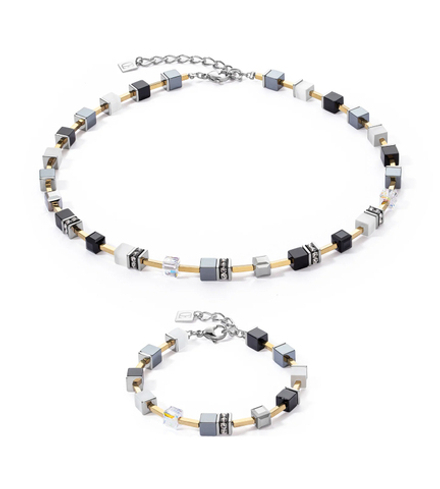 Колье Coeur de Lion Black-White-Grey 2700/10-1333