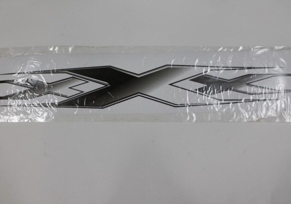 Наклейка лоб. стекла  XXX  (165х1300) фон белый черный переход (1шт) (A-STICKER)