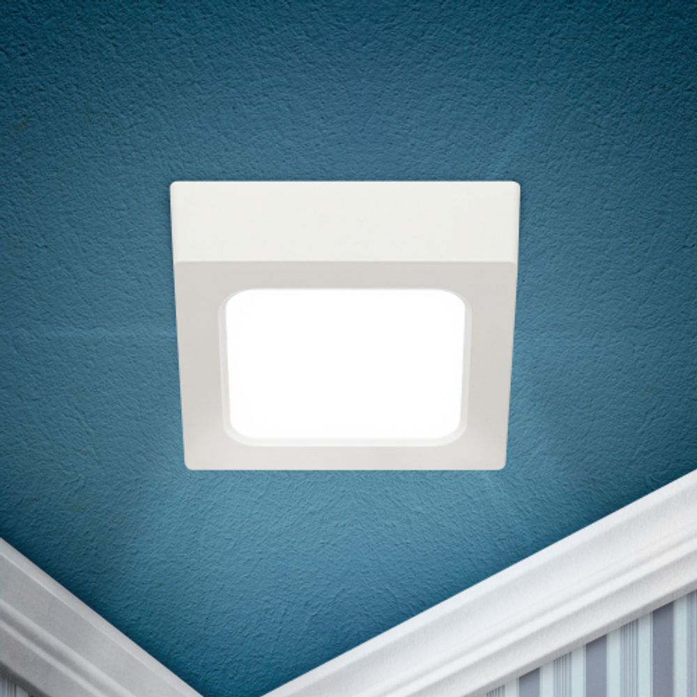 Светильник светодиодный ЭРА LED 20-18-4K накладной квадратный 18Вт 4000К | Downlight