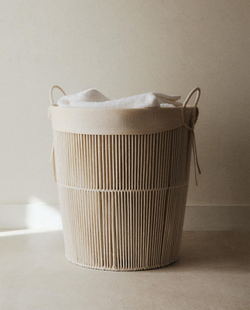 Zara Home Корзина из нержавеющей стали, цвет бежевый, 51 см