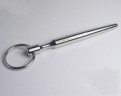 Уретральный массажер железный конус (Цвет: серебряный)