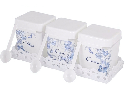 Набор емкостей 1,2л Шале на подставке