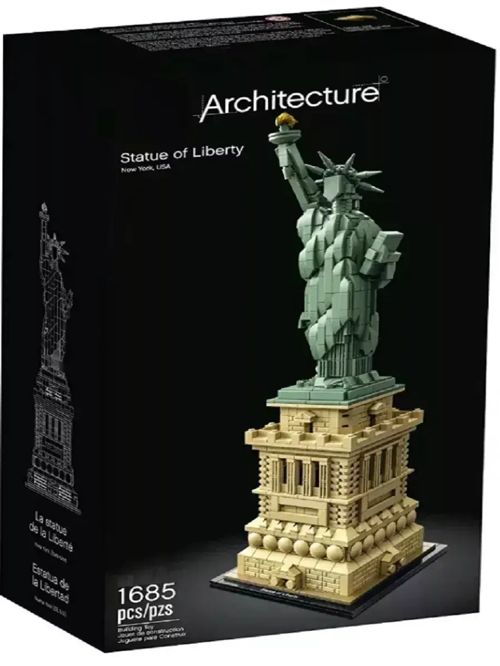 Конструктор Архитектура Статуя Свободы 1685 деталей