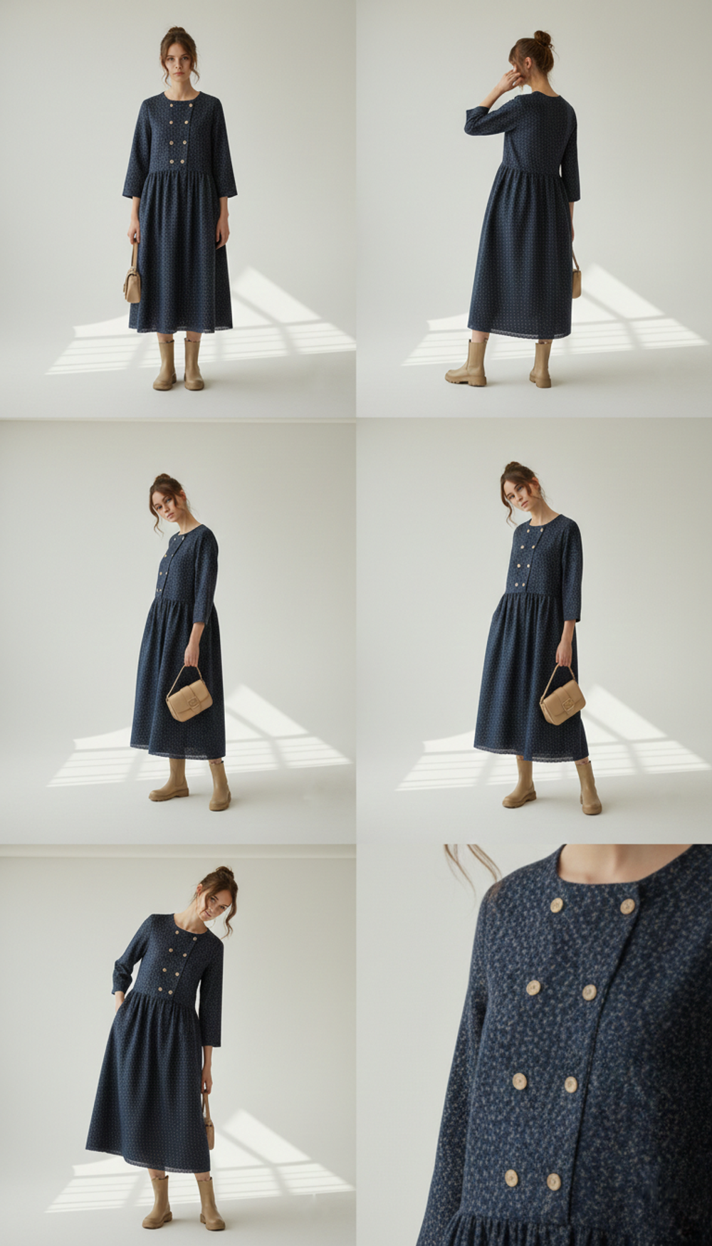 Очаровательное платье из мягкой фланели