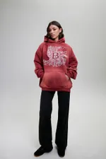 Худи Bruler d'Amour Scheme of the City красный