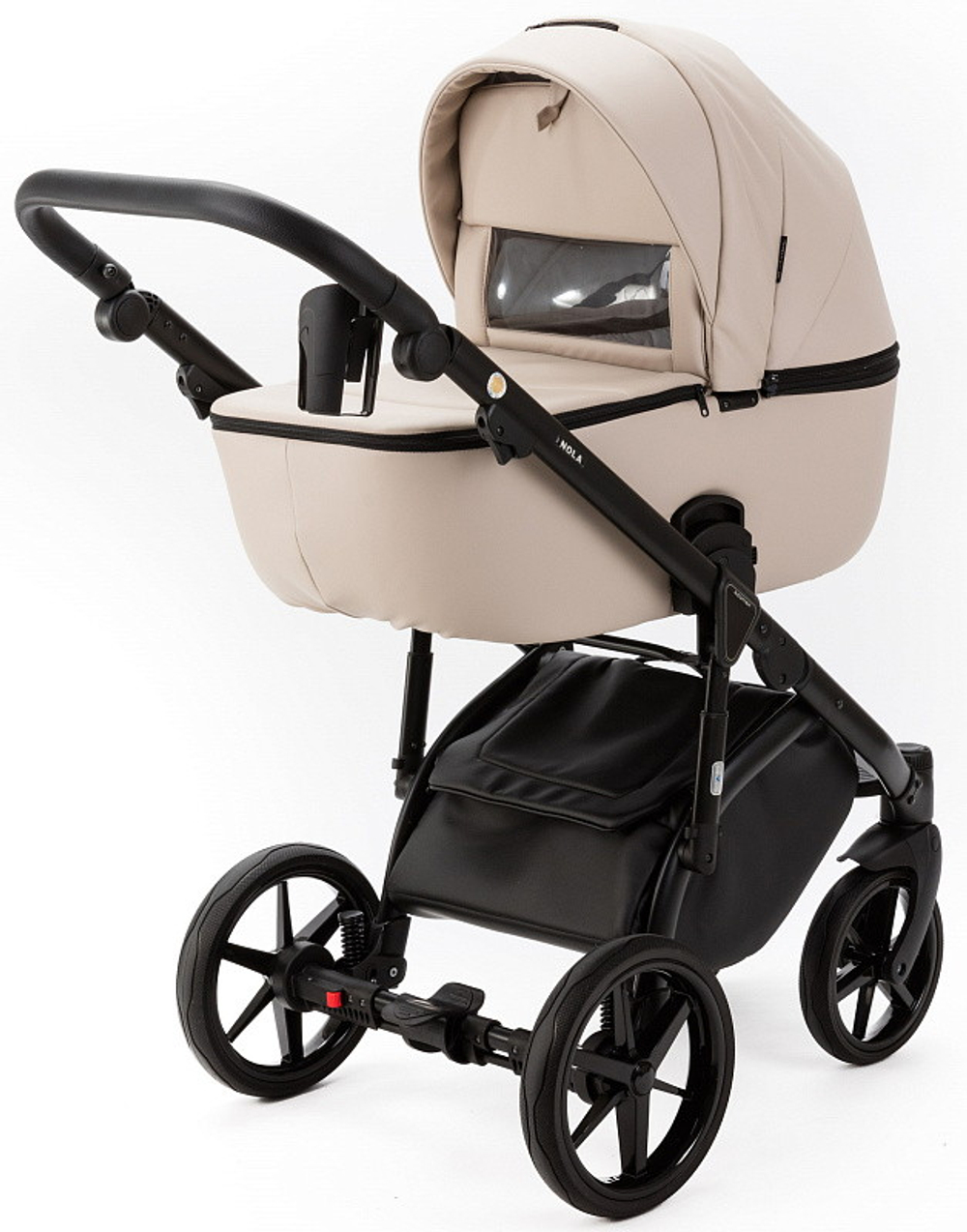 Детская коляска Adamex Nola Deluxe 3 в 1 N-SA07 (СВ.БЕЖ. КОЖА)