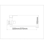Смеситель для ванны, BOOU, с картриджем, хром, B8289-18F