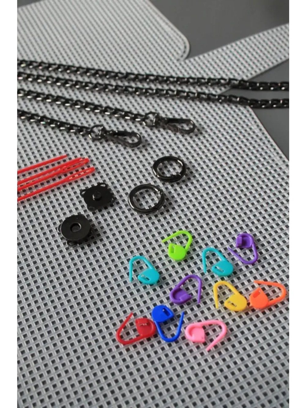 набор для сумки пластиковая канва и фурнитура