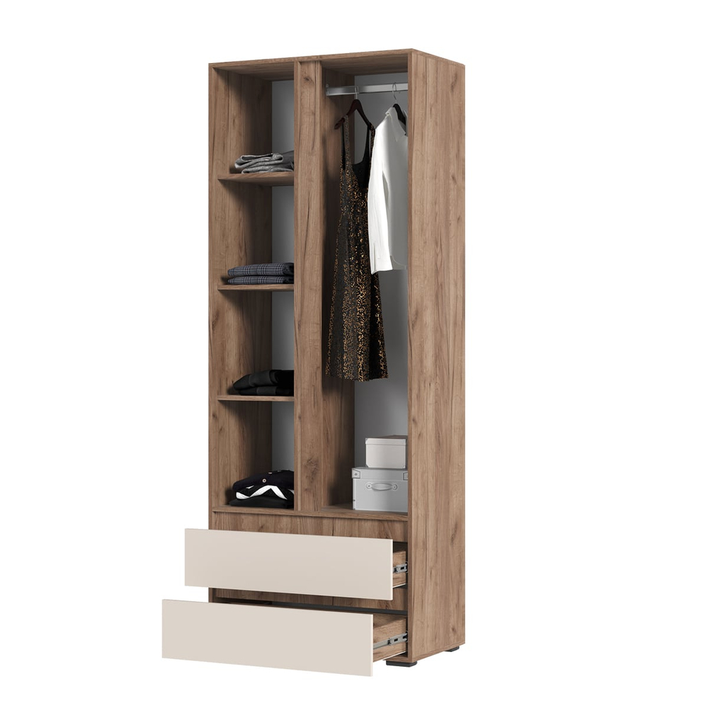 Хелен ШК 01 Шкаф 2-х дверный Дуб крафт табачный / Кашемир