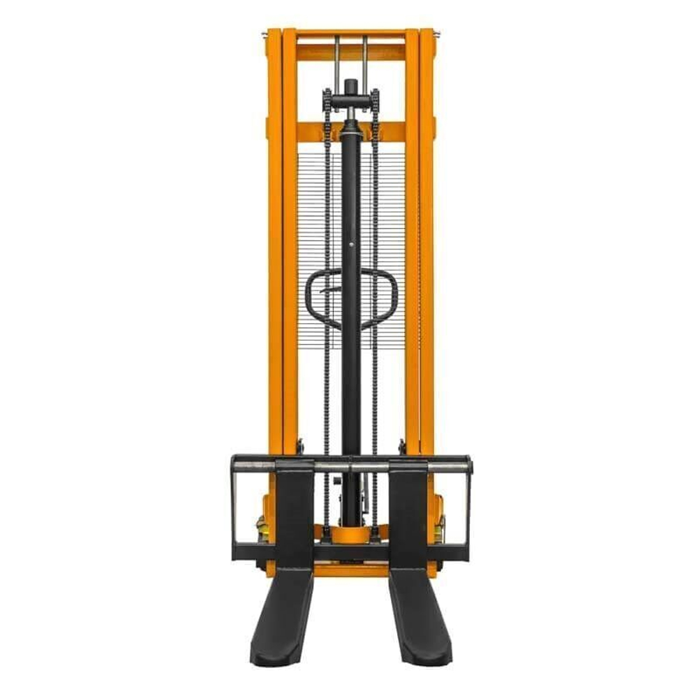 Ручной гидравлический штабелер SDJA 1525 (г/п 1.5 т, 2.5 м, раздвижные вилы) SMART