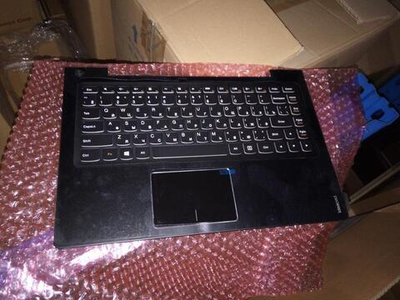 Верхняя панель с клавиатурой (топкейс) для ноутбука Lenovo U330p раскладка - русская, без подсветки, черная, без отпечатка пальца (90203530), оригинал