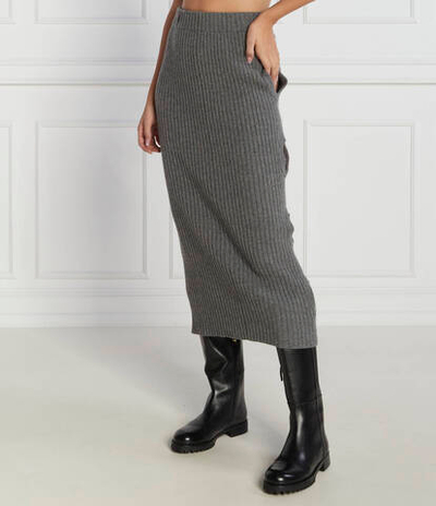 Хлопковая юбка Liviana Conti - серый(L3WB81)