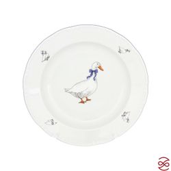 Блюдо круглое глубокое Thun Констанция Гуси 31см