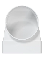 Переходник пластиковый ERA D100 мм 90° 60x120