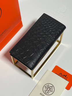 Бумажник Hermes из кожи крокодила