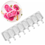 Форма силиконовая для мороженого "Эскимо" 37*68 мм, 8 ячеек