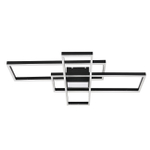 Потолочный светодиодный светильник 181Вт, 14480лм, 3000-6500K, Ra>80, плавная регулировка мощности, изменение цветовой температуры, ночник, металл/акрил, чёрный