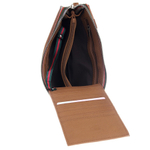 Мужской многофункциональный коричневый клатч портмоне из натуральной кожи на молнии GALIB M-032