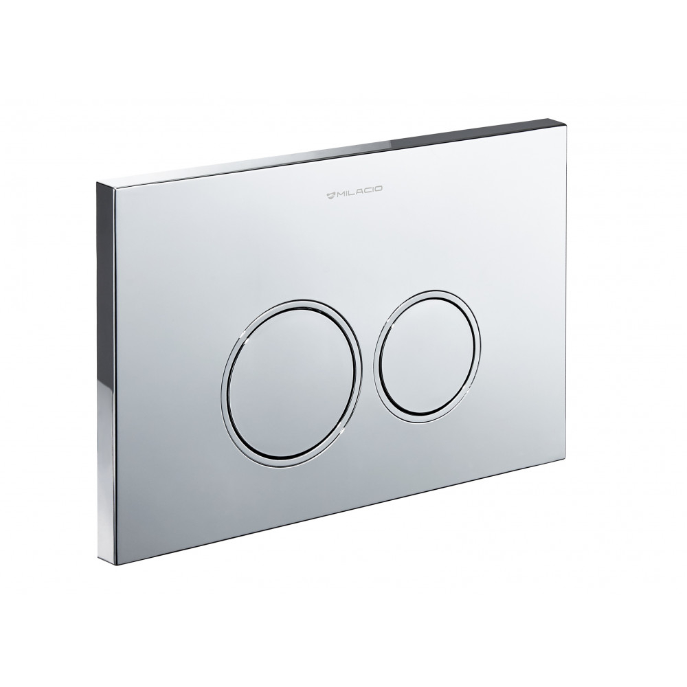 Клавиша смыва для инсталляции Milacio Standart MCU.202 две кнопки, механическое, хром