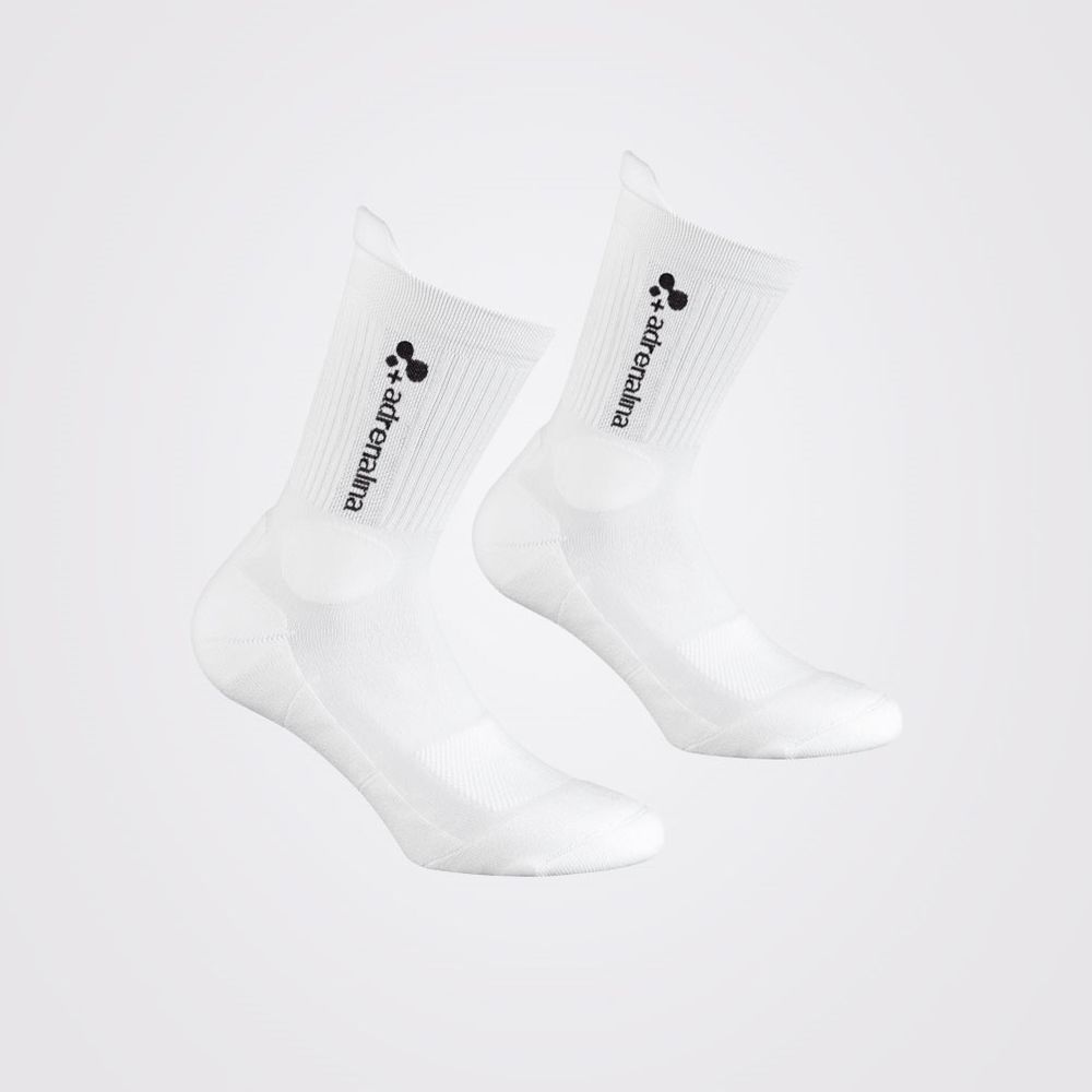 Носки волейб. +ADRENALINA Best 2300-021-S, р.S, хлопок, полиамид, эластан, белый