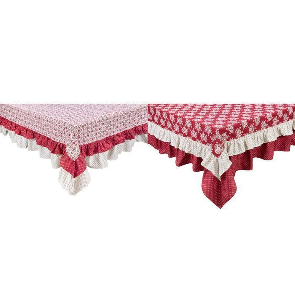 LEG71950 Скатерть с рюшей "Королевская" в ассортименте 160х320см