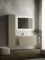 Тумба с раковиной Sancos Snob R 100 см SNR100LCE левая, beige soft