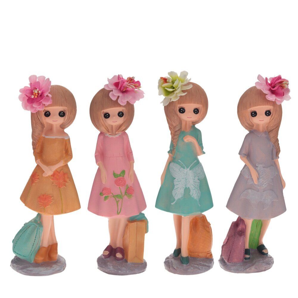 GAEM Фигурка декоративная "Девочка", L6,5 W6 H18,5 см, 4в.