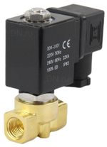 Two way normally closed with zero pressure differential electric solenoid valve Elephant VS2W-700 P-Z-NC PTFE G 110/220V, body material - brass, seal - PTFE, with coil YS-018 220V