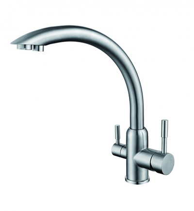 15024 Смес. для кухни под фильт. выс. С-обр. (НЕРЖ,САТИН) ViEiR (10/1шт)