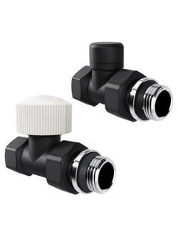 Набор термостатический прямой Royal Thermo Design 1/2"М30х1,5 (Черный)