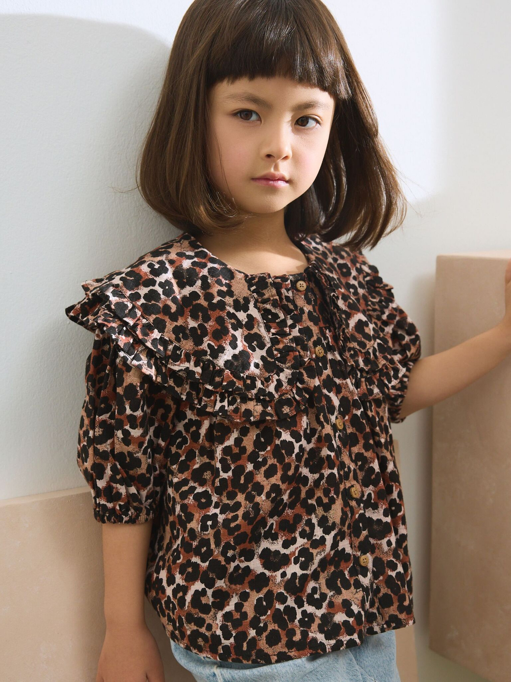 Блуза для девочки Next AN1-857, Кричневый