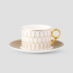 Чайная пара Farforite «Нить Ариадны» 250 мл в подарочной коробке