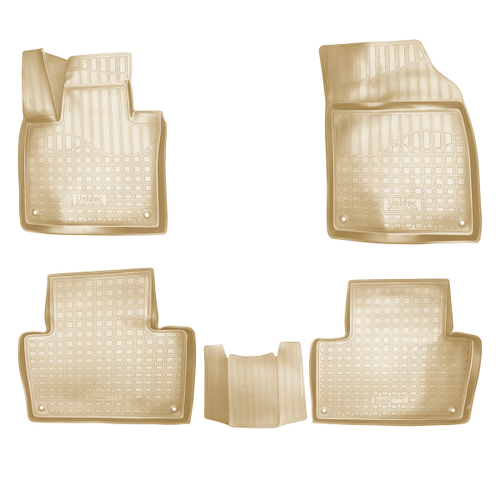 Ковры в салон Norplast/Unidec для Volvo XC90 (2015-), Бежевый, 5 мест, арт.NPA11-C96-780-B