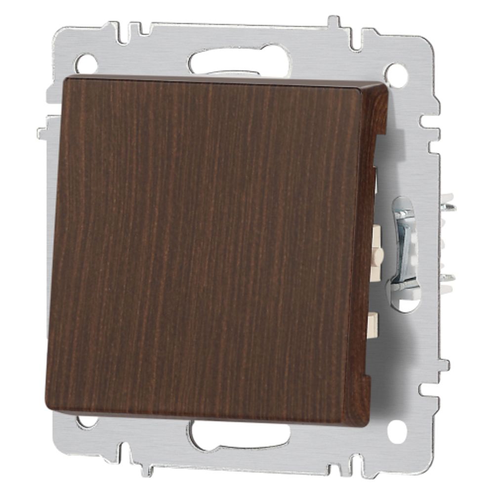 Переключатель Intro Accent 6-103-10 , 10А-250В, IP20, СУ, AL/CU, венге