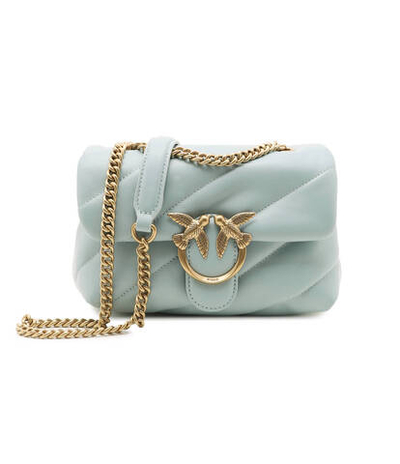 Кожаная сумка через плечо Love puff mini Cl Pinko - мятный(100039 A0F2)