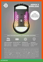 Мышь SteelSeries Aerox 3 Onyx (62612)